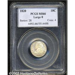 1820 10C Large 0 MS66 PCGS.