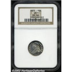 1822 10C MS66 NGC.