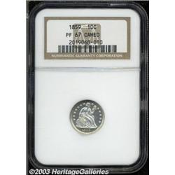 1859 10C PR67 Cameo NGC.