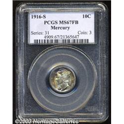 1916-S 10C MS67 Full Bands PCGS.