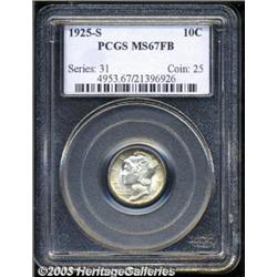 1925-S 10C MS67 Full Bands PCGS.