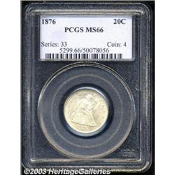 1876 20C MS66 PCGS.