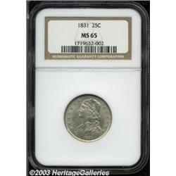 1831 25C Small Letters MS65 NGC.