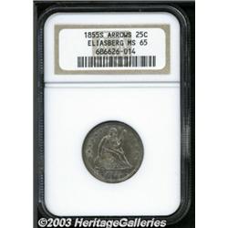 1855-S 25C Arrows MS65 NGC.