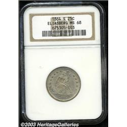 1864-S 25C MS68 NGC.