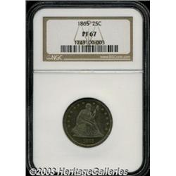 1865 25C PR67 NGC.