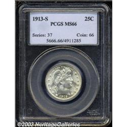 1913-S 25C MS66 PCGS.