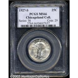1927-S 25C MS66 PCGS.