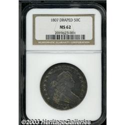 1807 50C Draped Bust MS62 NGC.