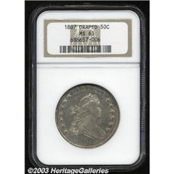 1807 50C Draped Bust MS65 NGC.