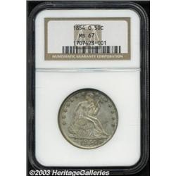 1854-O 50C Arrows MS67 NGC.