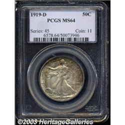 1919-D 50C MS64 PCGS.