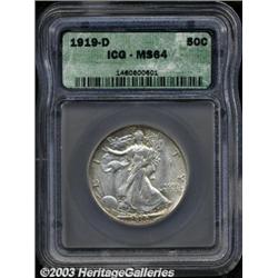 1919-D 50C MS64 ICG.
