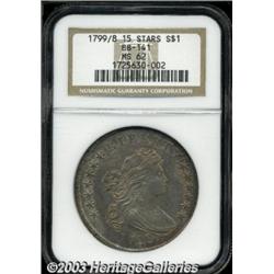 1799/8 S$1 15 Stars Reverse MS62 NGC.