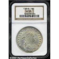 1799/8 S$1 13 Stars Reverse MS63 NGC.