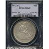 Image 1 : 1872-CC S$1 MS62 PCGS.