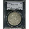 Image 3 : 1872-CC S$1 MS62 PCGS.