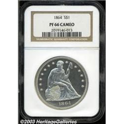 1864 S$1 PR66 Cameo NGC.