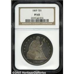 1869 S$1 PR65 NGC.