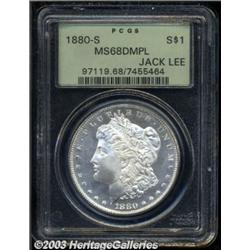 1880-S S$1 MS68 Deep Mirror Prooflike PCGS.
