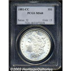 1881-CC S$1 MS68 PCGS.