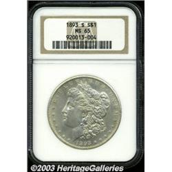 1893-S S$1 MS65 NGC.