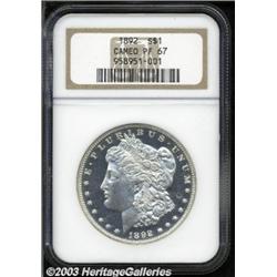 1892 S$1 PR67 Cameo NGC.
