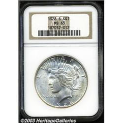 1928-S S$1 MS65 NGC.