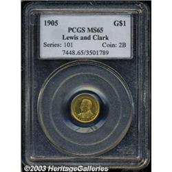 1905 G$1 Lewis and Clark MS65 PCGS.