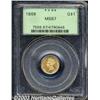 Image 1 : 1869 G$1 MS67 PCGS.