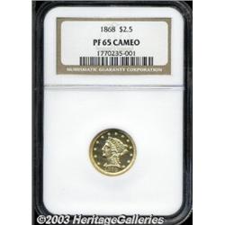 1868 $2 1/2 PR65 Cameo NGC.