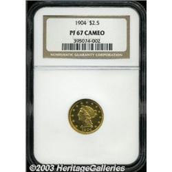 1904 $2 1/2 PR67 Cameo NGC.