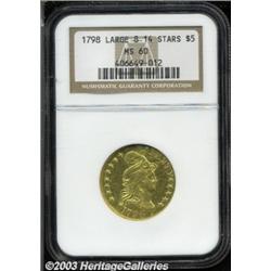1798 $5 Large Eagle, Large 8, 14 Star Reverse M