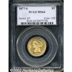 1877-S $5 MS64 PCGS.