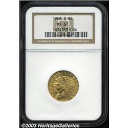 1908-S $5 MS67 NGC.
