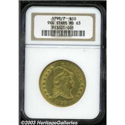 1798/7 $10 9x4 Stars MS63 NGC.