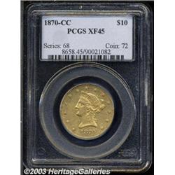 1875 $10 AU50 PCGS.