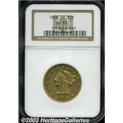 1878-CC $10 AU53 NGC.