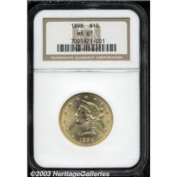 1898 $10 MS67 NGC.