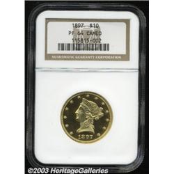 1897 $10 PR64 Cameo NGC.