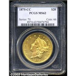 1875-CC $20 MS62 PCGS.