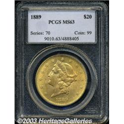 1889 $20 MS63 PCGS.