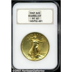1907 $20 High Relief PR62 NGC.