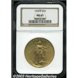 1924-S $20 MS65 NGC.
