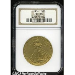1914 $20 PR65 NGC.