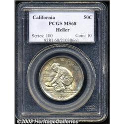 1925-S 50C California MS68 PCGS.