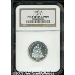 1865 25C Quarter Dollar, Judd-423, Pollock-495,