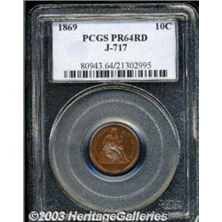 1869 10C Ten Cents, Judd-717, Pollock-797,