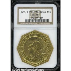 1915-S $50 Panama-Pacific 50 Dollar Octagonal M