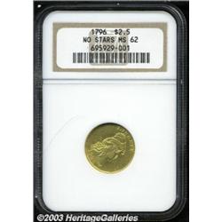 1796 $2 1/2 No Stars MS62 NGC.
